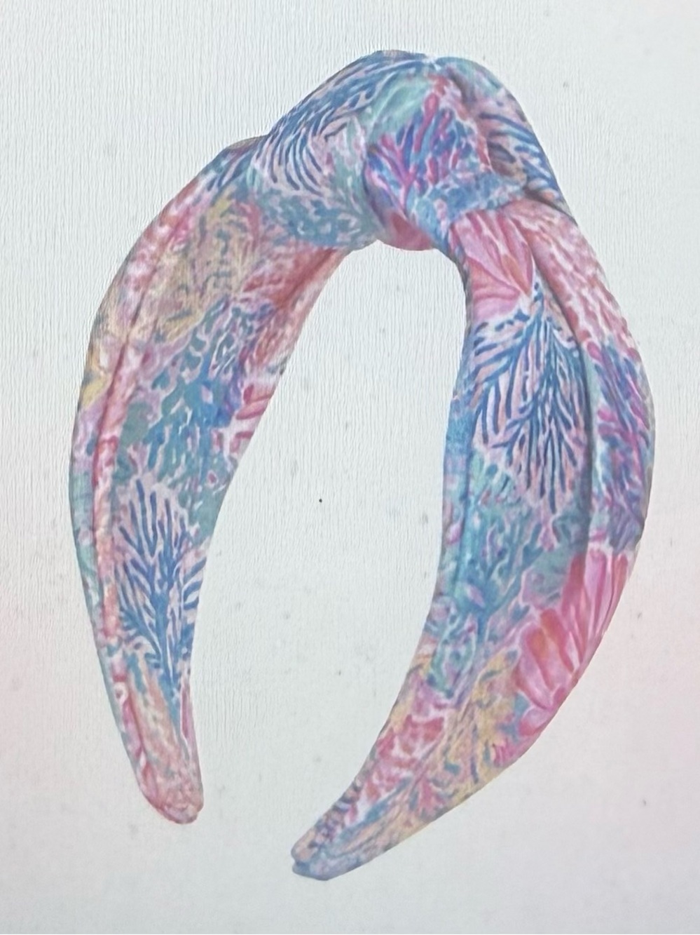 Lilly Pulitzer, NWT splash dance colorful Knot Headband satin sea 🌊 reef seaweed